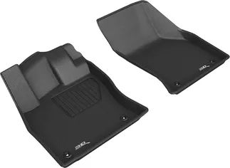 3D MAXpider Kagu 1st Row Floormat For 15-20 Audi A3/e-tron/RS3/S3 - Black